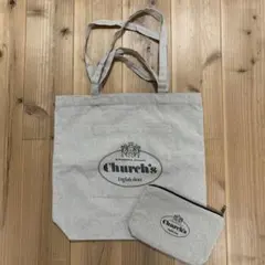 新品 Church's チャーチ 2wayトートバッグ ポーチ