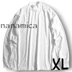 ナナミカ 日本製 天竺 モックネック 長袖 Tシャツ カットソー XL