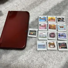 New 3DS LL レッド + ゲームソフト12本セット