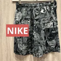 【美品】NIKE 総柄グラフィックショートパンツ ブラック・グレー古着