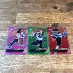 カラフルピーチ ポテトチップス クリアカード ゆあんくん のあ じゃぱぱ　3枚