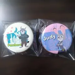 ズートピア2　プチキャン缶　ジュディ、パウバート