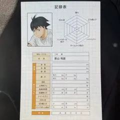ハイキュー!!体力測定フェア 記録用紙風ポストカード 影山飛雄 特典 アニメイト