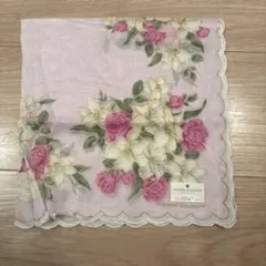 PIERRE BALMAIN ハンカチ ピンク 花柄のサムネイル