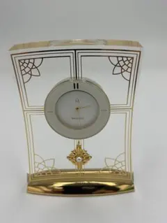 時計祭　MIKIMOTO置時計【パール装飾とゴールドのデザイン】