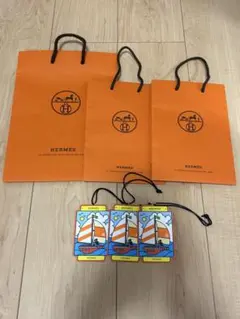 HERMES 紙袋セット　中、小サイズ　3点