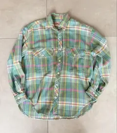 USA 古着 flannel shirt