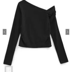 ワンショルダーギャザースリーブトップス[dk1260]