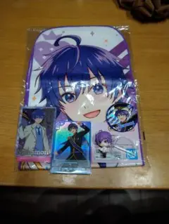 ななもり　一番くじたおるとカード　缶バッチ　ガチャミニフィギュアセット