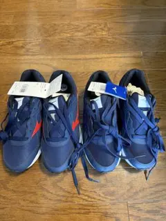 Mizuno ネイビー/レッド スニーカー 24.0 cm