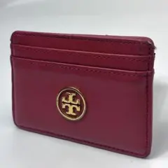 Tory Burch トリーバーチ カードケース レザー レッド ゴールド
