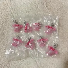 8個セット★サンリオキャラクターズ ゆるっとめじるしアクセサリー ぼんぼんりぼん