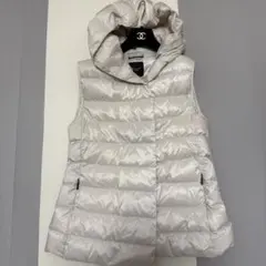 マックスマーラウィークエンド　ダウンベスト　アイボリー　36 キルティング