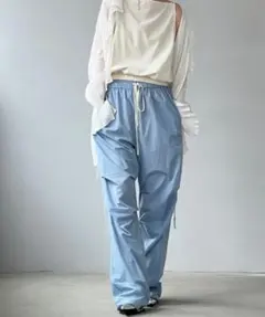 チュクラ　イージーパンツ ライトブルー