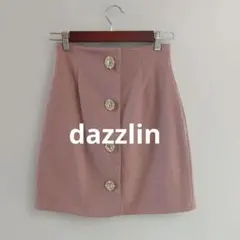 dazzlin ダズリン フロントビジュー スカート ピンク S