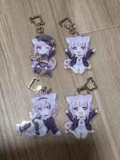 ホロライブ 猫又おかゆ 誕生日2023 アクリルキーホルダー 4点 まとめ売り