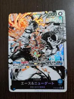 ワンピースカード エースリーダーパラレル ニューゲートsrパラレル 金