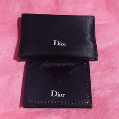 Dior ブラック カードケース 鏡　ミニ財布 カードケース　ブラック
