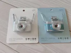 【新品未使用】ミニトイカメラ(ブルー/ホワイトセット)