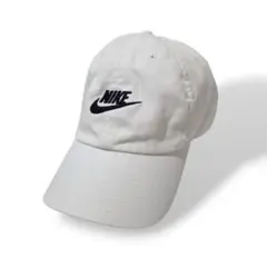 NIKE ロゴ刺繍 キャップ ホワイト 白 スウォッシュロゴ