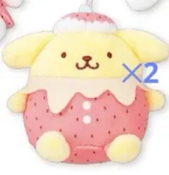 サンリオキャラクターズ いちごみるくメルト マスコット2 ポムポムプリン2点