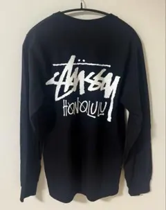 【ハワイホノルル店限定】STUSSY ステューシー ロンT Sサイズ 黒