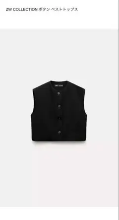 ZARA ボタンベストトップス