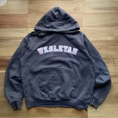 Champion カレッジロゴ パーカー WESLEYAN ダークグレー L