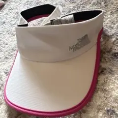 THE NORTH FACE サンバイザー L ホワイト/ピンク
