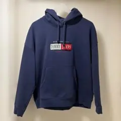 TOMMY JEANS ネイビー フード付きパーカー