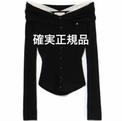 andmary Sonique knit tops black - メルカリ