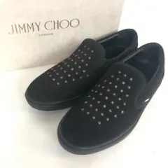 JIMMY CHOO スタッズフラットシューズ - メルカリ