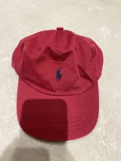 【美品】Polo by Ralph Lauren 赤 ベースボールキャップ