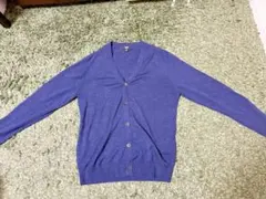ユニクロ Mサイズ 青 カーディガン