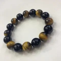 14mm玉　タイガーアイ　虎眼石　オニキス　黒瑪瑙　パワーストーン