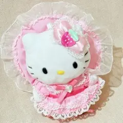 キティちゃん　ぬいぐるみ　キーホルダー　ストラップ　ドレス　マスコット