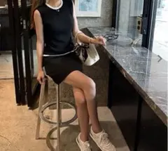 新品　タグ付き　ミニスカート　黒　xs 神戸レタス ブラック