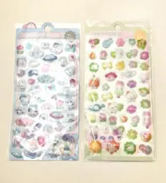 新品未開封　ぷくぷくシール ２シートセット シール交換 立体シール 3Dシール