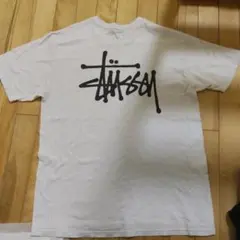 Stussy ホワイト Tシャツ L バックプリント