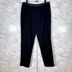 【グリーンレーベルリラクシング】スラックスパンツ（ネイビー）L