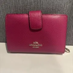 COACH 二つ折り財布 ピンク