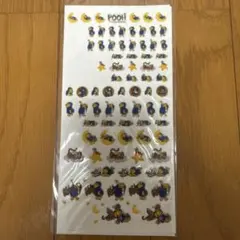 中古品　POOH Sleeping Jumbo Transfer Seal