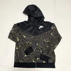 Nike 子ども用ナイロンジャッケット L 黒/黄緑のサムネイル