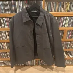 ZARA ボタン付きジャケット XL チャコール