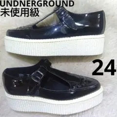 未使用級　Underground アンダーグラウンド　厚底　靴　黒