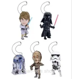 全５種 コンプリート スターウォーズ プラプラマスコット フィギュア ガチャ Ｏ