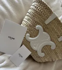 ティーン CELINE クラシックパニエ/ラフィア&カーフスキンのサムネイル