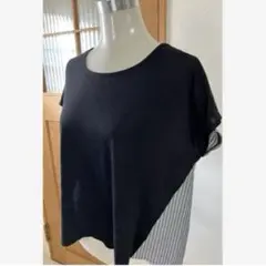 switch by Arch★半袖Tシャツ 黒 ストライプ★切り替えブラウスのサムネイル