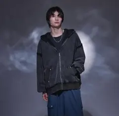 ウォッシュ加工 パーカー