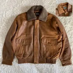 80s オールドユニクロ本革フライトジャケット G-1 A-2 ボア脱着2way